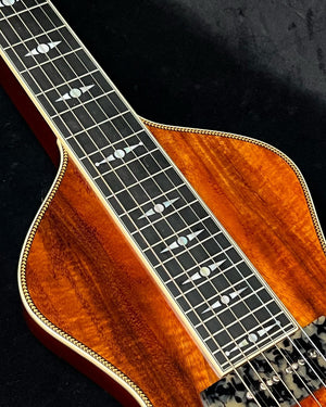 SOLD 2023 Asher Electro Hawaiian Model I Lap Steel Guitar - A+ Koa Top with Binding, Custom Details!