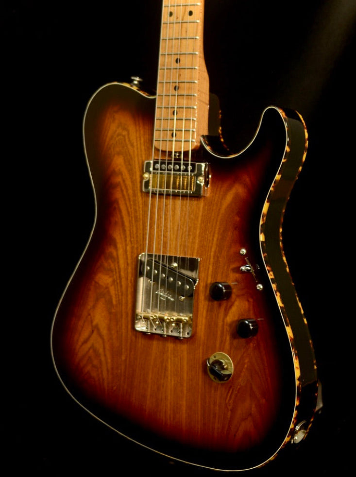 SOLD 2025 Stunning Asher T-Deluxe  with Tempered Swamp Ash and Flame Maple Neck!