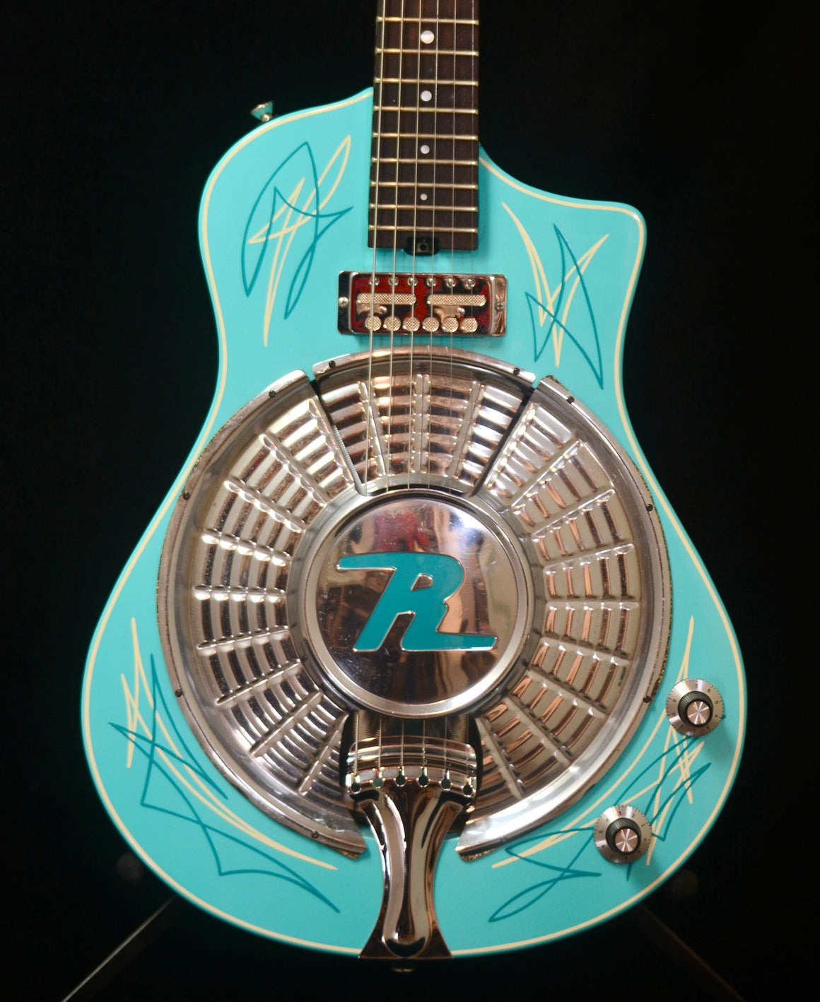 SOLD 2024 Daphne Blue Resosonic Rambler Daphne Blue with Pin Stripe, #1376