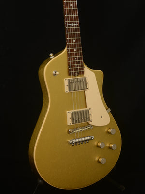 SOLD Asher Electro Sonic Gold Top Guitar with Brazilian Rosewood Board! $7,200.00