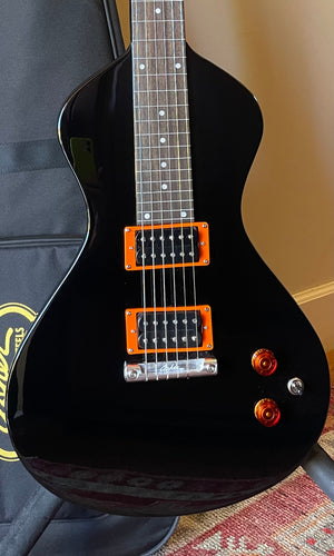 NOW AT WWW.ELECTROHAWAIIAN.COM "COLOR X SERIES" Electro Hawaiian® Junior Lap Steel Black with Gig Bag!