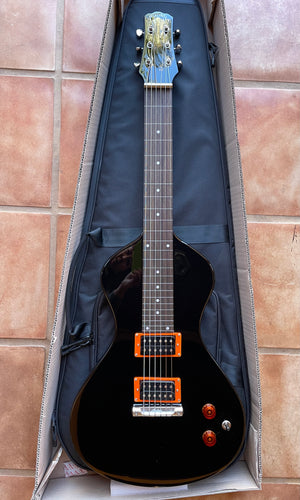 NOW AT WWW.ELECTROHAWAIIAN.COM "COLOR X SERIES" Electro Hawaiian® Junior Lap Steel Black with Gig Bag!