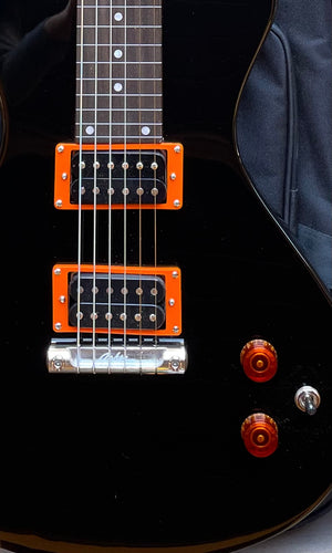 NOW AT WWW.ELECTROHAWAIIAN.COM "COLOR X SERIES" Electro Hawaiian® Junior Lap Steel Black with Gig Bag!
