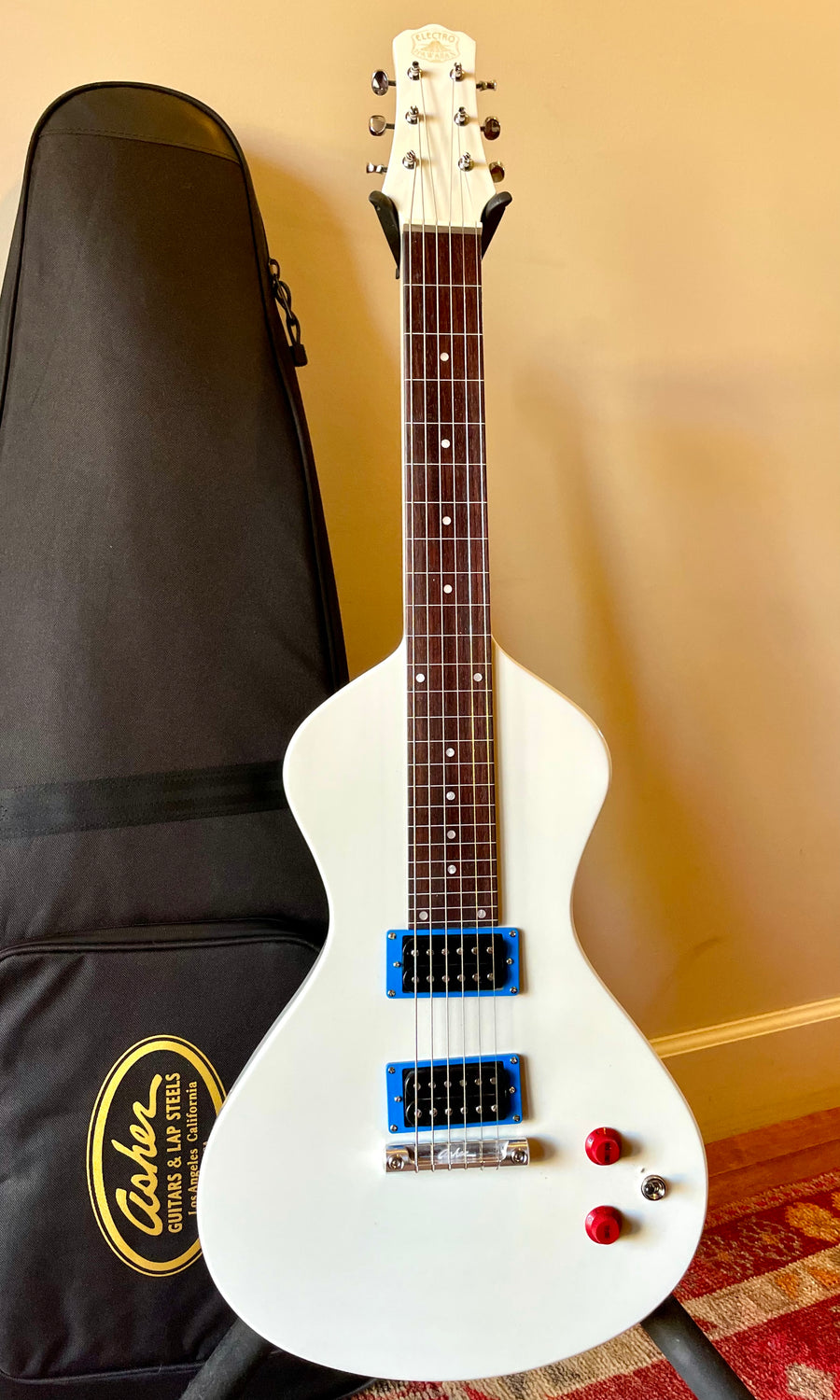 SOLD "COLOR X SERIES" Electro Hawaiian® Junior Lap Steel Antique White with Gig Bag!!