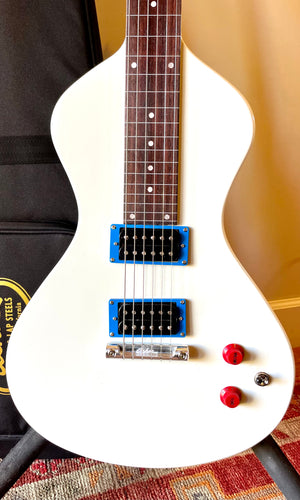 New "COLOR X SERIES" Electro Hawaiian® Junior Lap Steel Antique White with Gig Bag!!