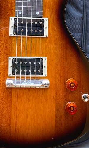 NOW AT WWW.ELECTROHAWAIIAN.COM "COLOR X SERIES" Electro Hawaiian® Junior Lap Steel Tobacco Burst with Gig Bag!!