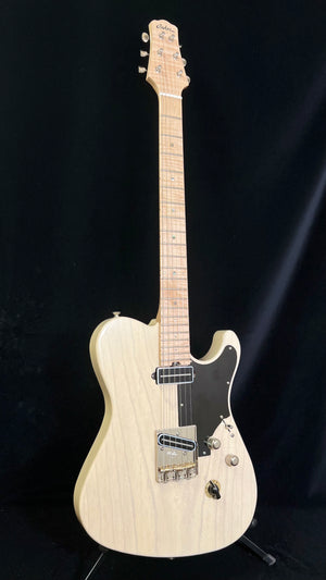 SOLD 2023 Asher T-Deluxe model Trans Ivory with T Blade Pickups and Waverly Tuners
