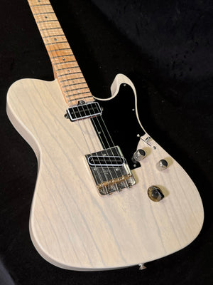 SOLD 2023 Asher T-Deluxe model Trans Ivory with T Blade Pickups and Waverly Tuners