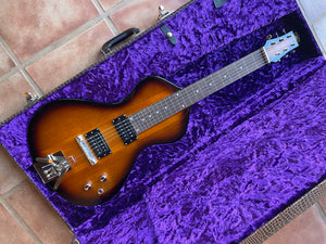 SOLD DEMO MODEL Electro Hawaiian ® Junior Lap Steel  - Tobacco Burst with Hipshot Benders and Custom Hardshell!