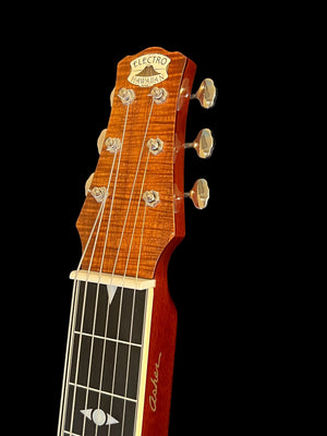 SOLD 2023 Asher Electro Hawaiian Model I Lap Steel Guitar - A+ Koa Top with Binding, Custom Details!