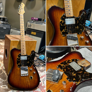SOLD 2024 Stunning Asher HT Deluxe #1365 with Tempered 1-piece Swamp Ash and Flame Maple Neck!