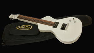 NOW AT WWW.ELECTROHAWAIIAN.COM 2025 Electro Hawaiian® Junior Lap Steel Antique White with Gig Bag!!