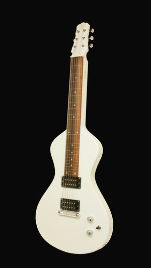 NOW AT WWW.ELECTROHAWAIIAN.COM 2025 Electro Hawaiian® Junior Lap Steel Antique White with Gig Bag!!