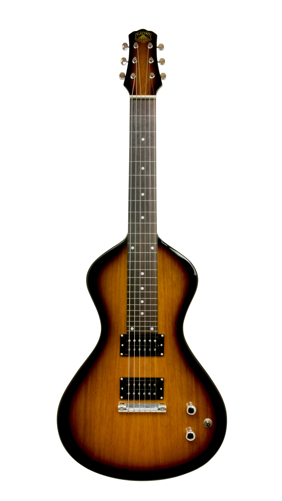 NOW AT WWW.ELECTROHAWAIIAN.COM 2025  Electro Hawaiian® Junior Lap Steel Tobacco Burst with Gig Bag!