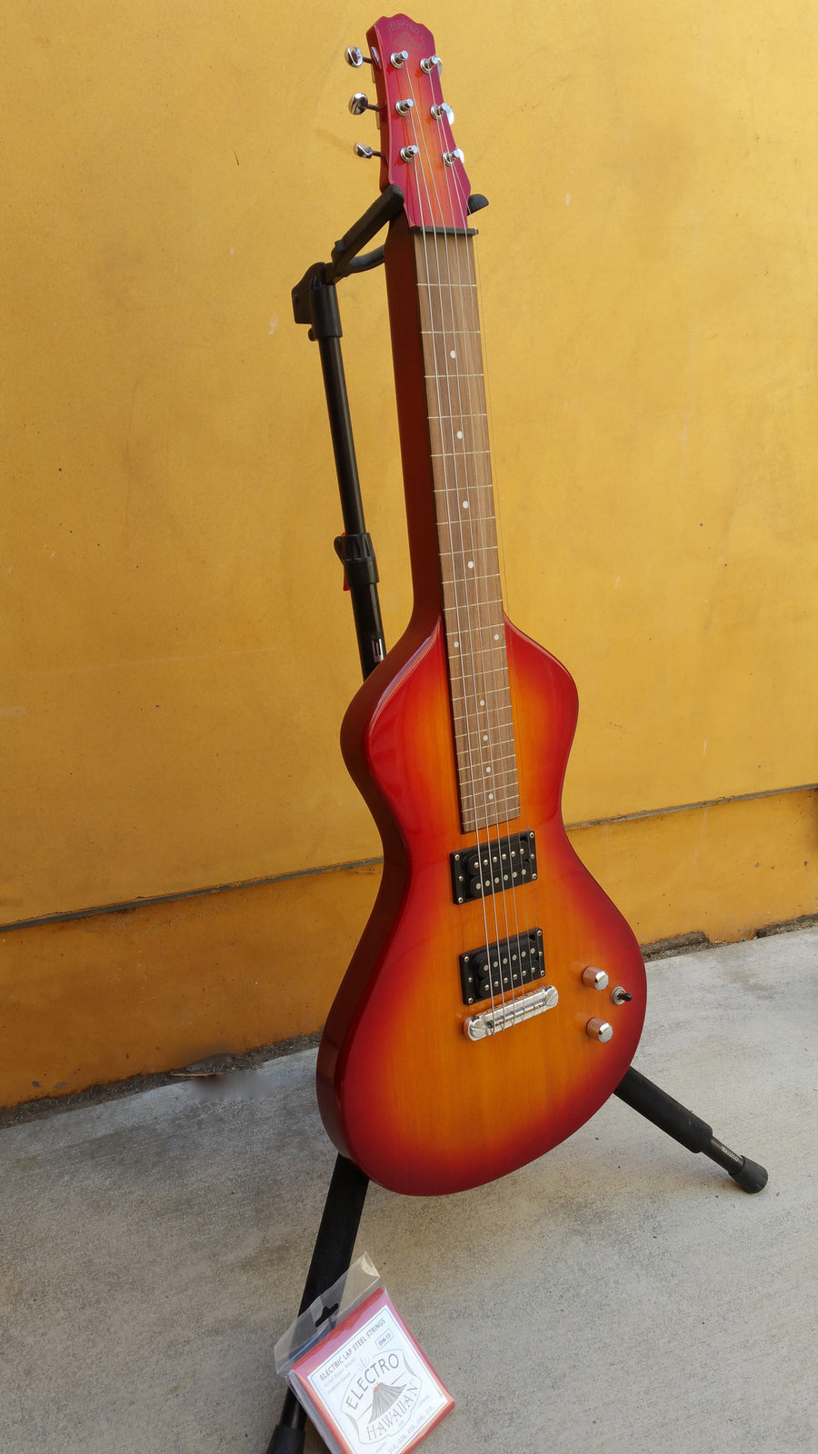 SOLD Previously Owned Asher Electro Hawaiian® Junior Lap Steel Guitar, Cherry Burst #301