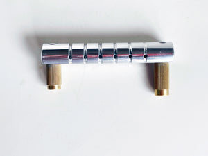Asher Electro Hawaiian Lap Steel Bridge Machined Aluminum with Flat Radius - Metric Anchors