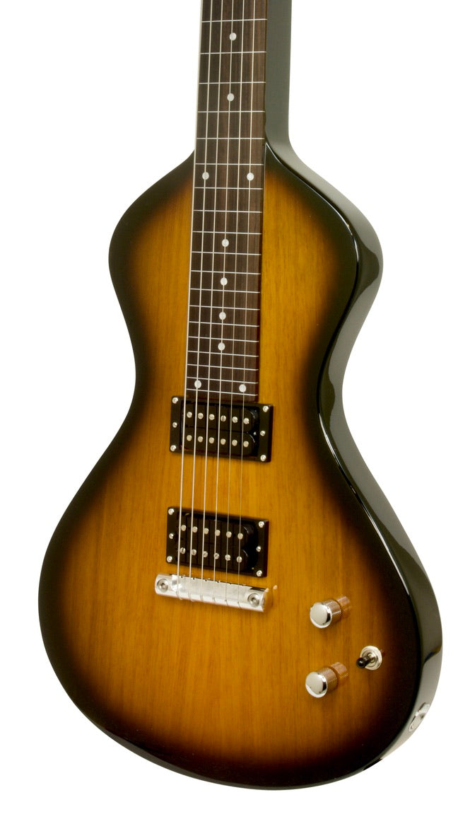 SOLD BONUS UPGRADE: 2022-2023 Asher Electro Hawaiian® Junior Lap Steel Tobacco Burst with LOLLAR PICKUPS, BELLY BAR AND SLIDE BAR!