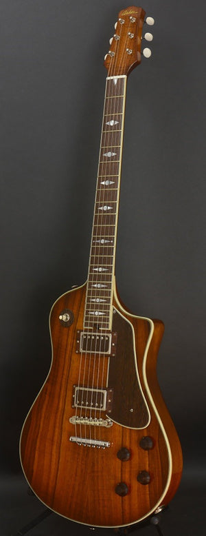 SOLD Asher 2017 Electro Sonic 35th Anniversary Model #975 with Hawaiian Koa and Novak PAF Pickups
