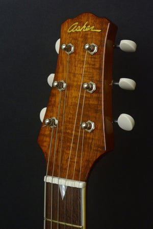 SOLD Asher 2017 Electro Sonic 35th Anniversary Model #975 with Hawaiian Koa and Novak PAF Pickups