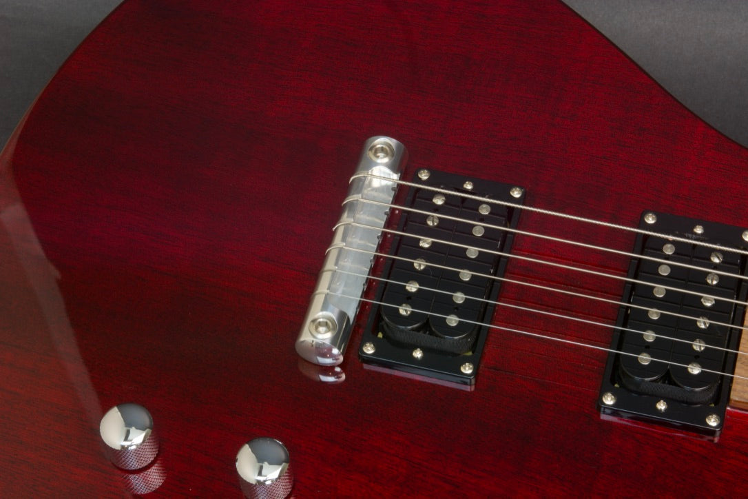 SOLD 2021 FACTORY SECOND WITH BELLY BAR Asher Electro Hawaiian® Junior Lap Steel Trans Cherry