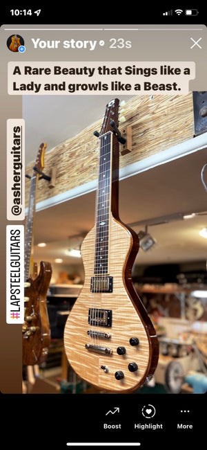 SOLD 2022 Electro Hawaiian Model 1 Lap Steel Custom $3,900.00