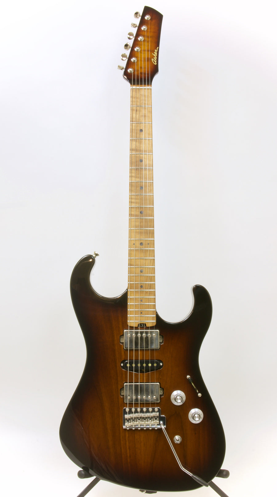 SOLD 2020 Asher "Roasted" S Custom Tempered Tone-wood Build Tobacco Burst, #1228