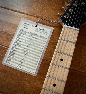 SOLD 2022 Asher T Deluxe with Swamp Ash Bound Body in TV Yellow, #1273