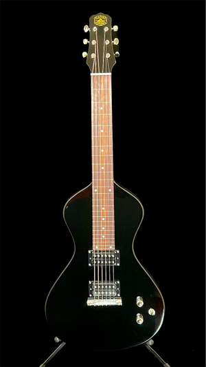 NOW AT WWW.ELECTROHAWAIIAN.COM 2025 Asher Electro Hawaiian® Junior Lap Steel Black with Gig Bag!