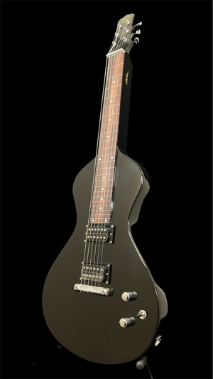 NOW AT WWW.ELECTROHAWAIIAN.COM 2025 Asher Electro Hawaiian® Junior Lap Steel Black with Gig Bag!