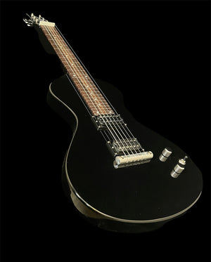 NOW AT WWW.ELECTROHAWAIIAN.COM 2025 Asher Electro Hawaiian® Junior Lap Steel Black with Gig Bag!