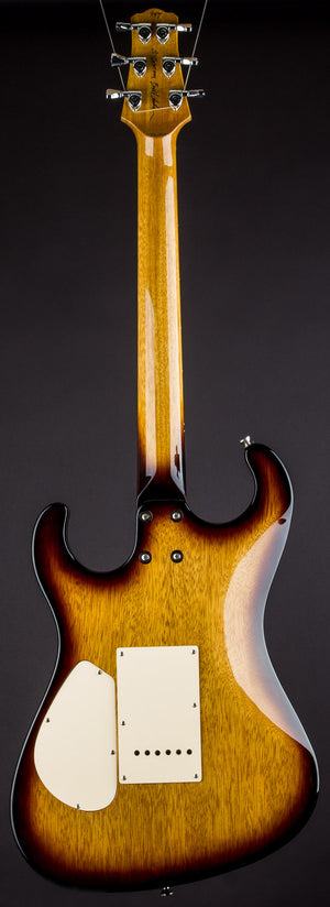 SOLD 2016 Asher S Custom Guitar in a 2-Tone 50's Burst Nitro over Korina , #947
