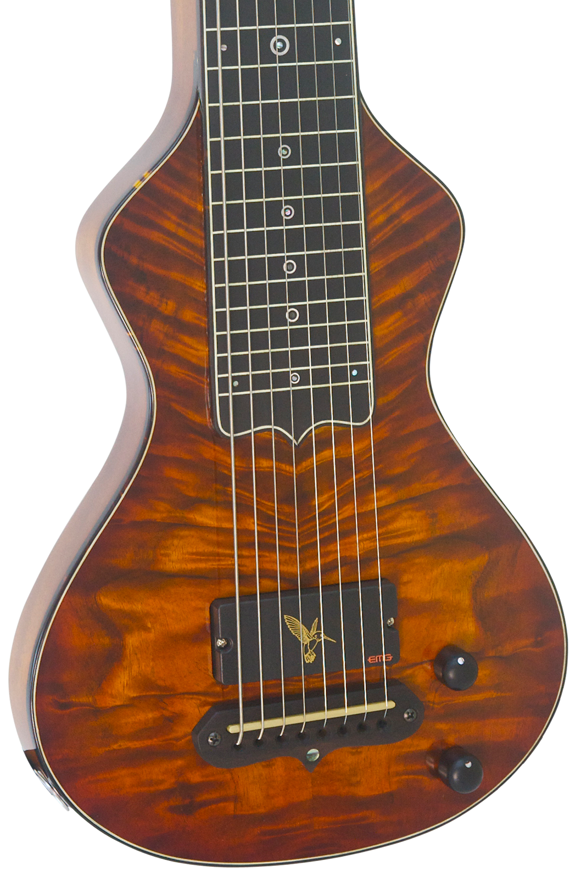 NOW AT WWW.ELECTROHAWAIIAN.COM SOLD Asher Alan Akaka Signature Model 8 String Hawaiian Lap Steel Guitar
