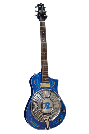 SOLD Asher Resosonic "Rambler" in Lake Placid Blue with Hand Pin Striping, #861
