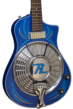 SOLD Asher Resosonic "Rambler" in Lake Placid Blue with Hand Pin Striping, #861