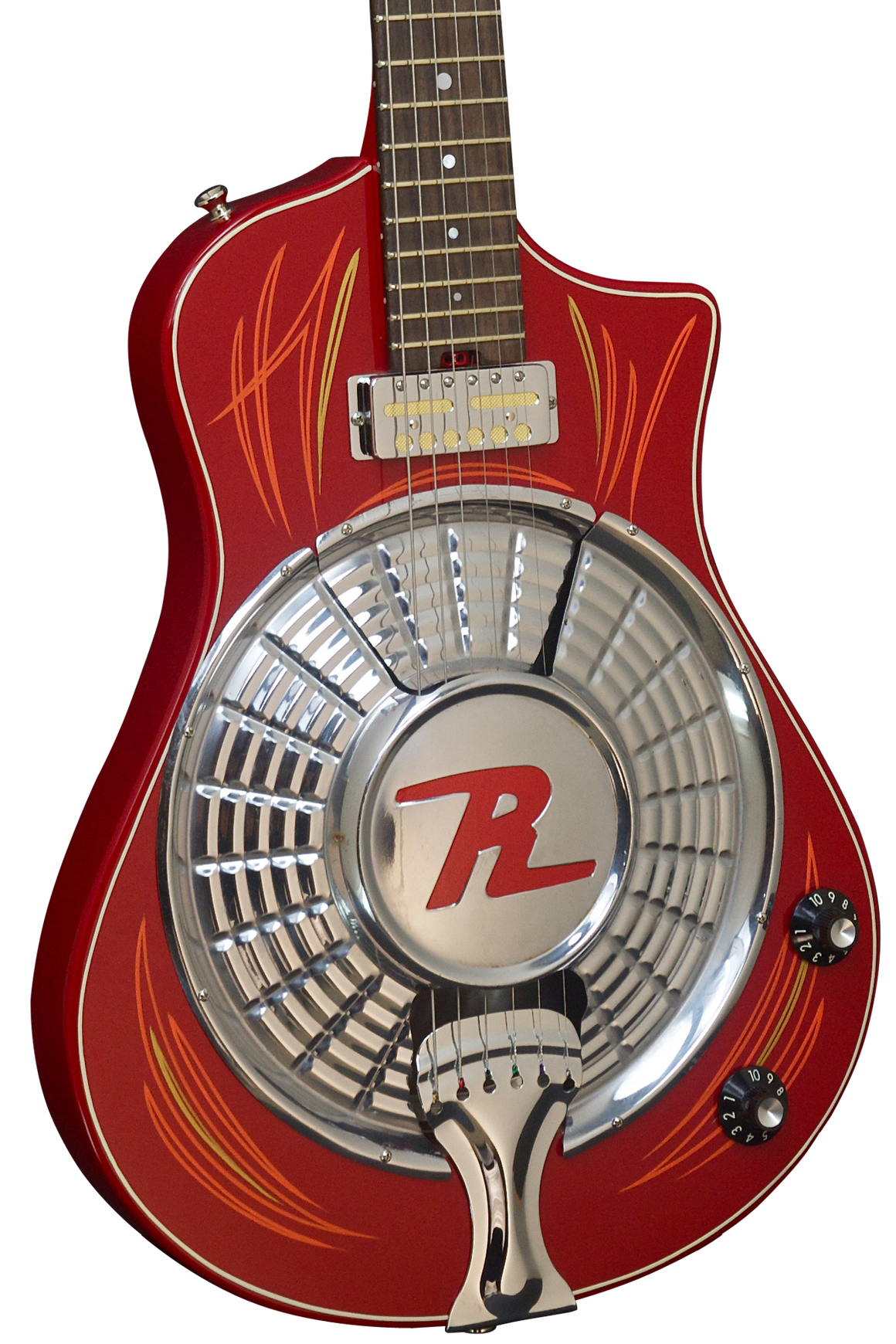 SOLD Asher Resosonic "Rambler" in Dakota Red with Hand Pin Striping, #847