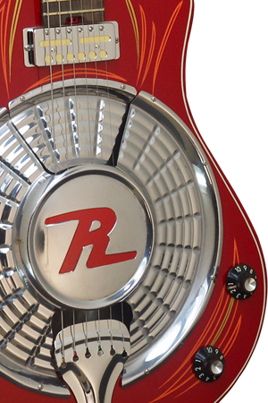 SOLD Asher Resosonic "Rambler" in Dakota Red with Hand Pin Striping, #847