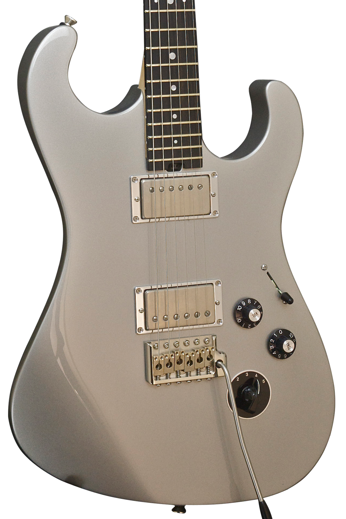 SOLD Asher S Custom Guitar in Inca Silver, #857