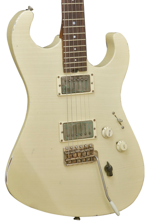 SOLD Asher S Custom Guitar in Olympic White Nitro Relic Finish, #858