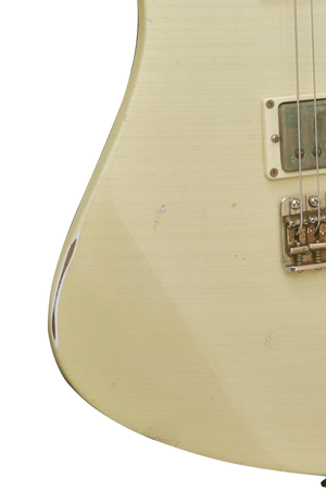 SOLD Asher S Custom Guitar in Olympic White Nitro Relic Finish, #858