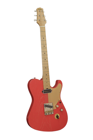 SOLD Asher T Deluxe Coral Nitro Guitar with Slim C Neck Shape