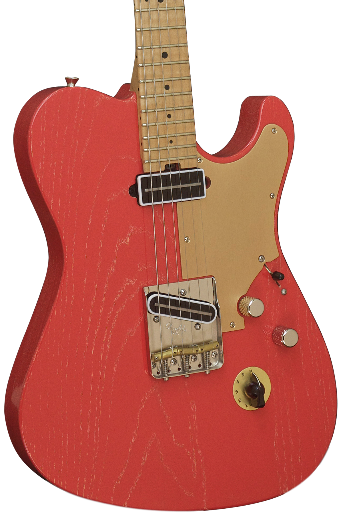 SOLD Asher T Deluxe Coral Nitro Guitar with Slim C Neck Shape