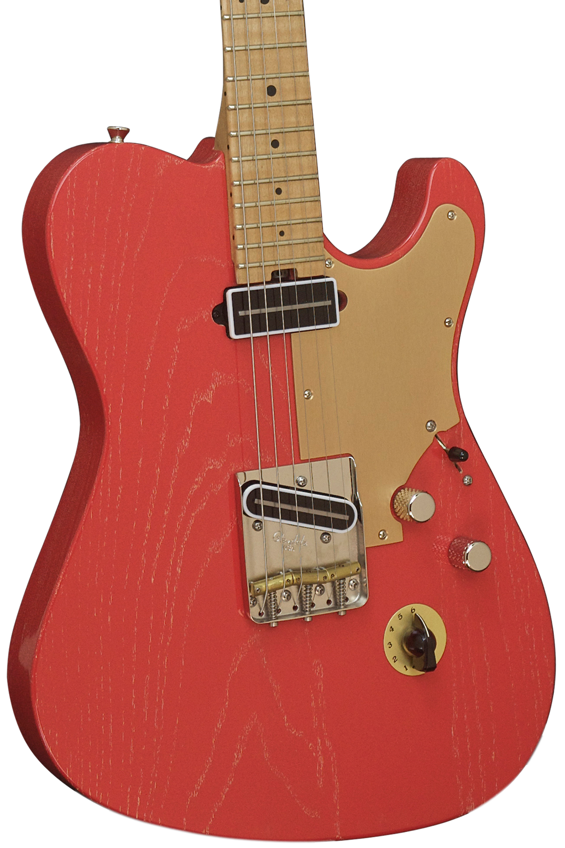 SOLD Asher T Deluxe Coral Nitro Guitar with Slim C Neck Shape