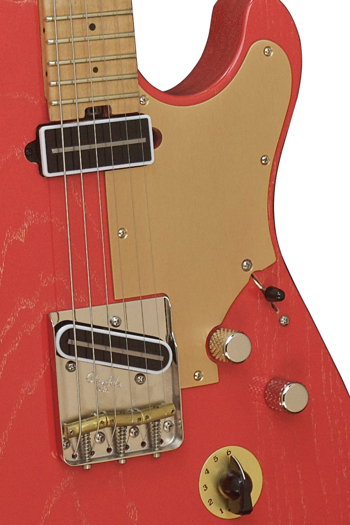 SOLD Asher T Deluxe Coral Nitro Guitar with Slim C Neck Shape