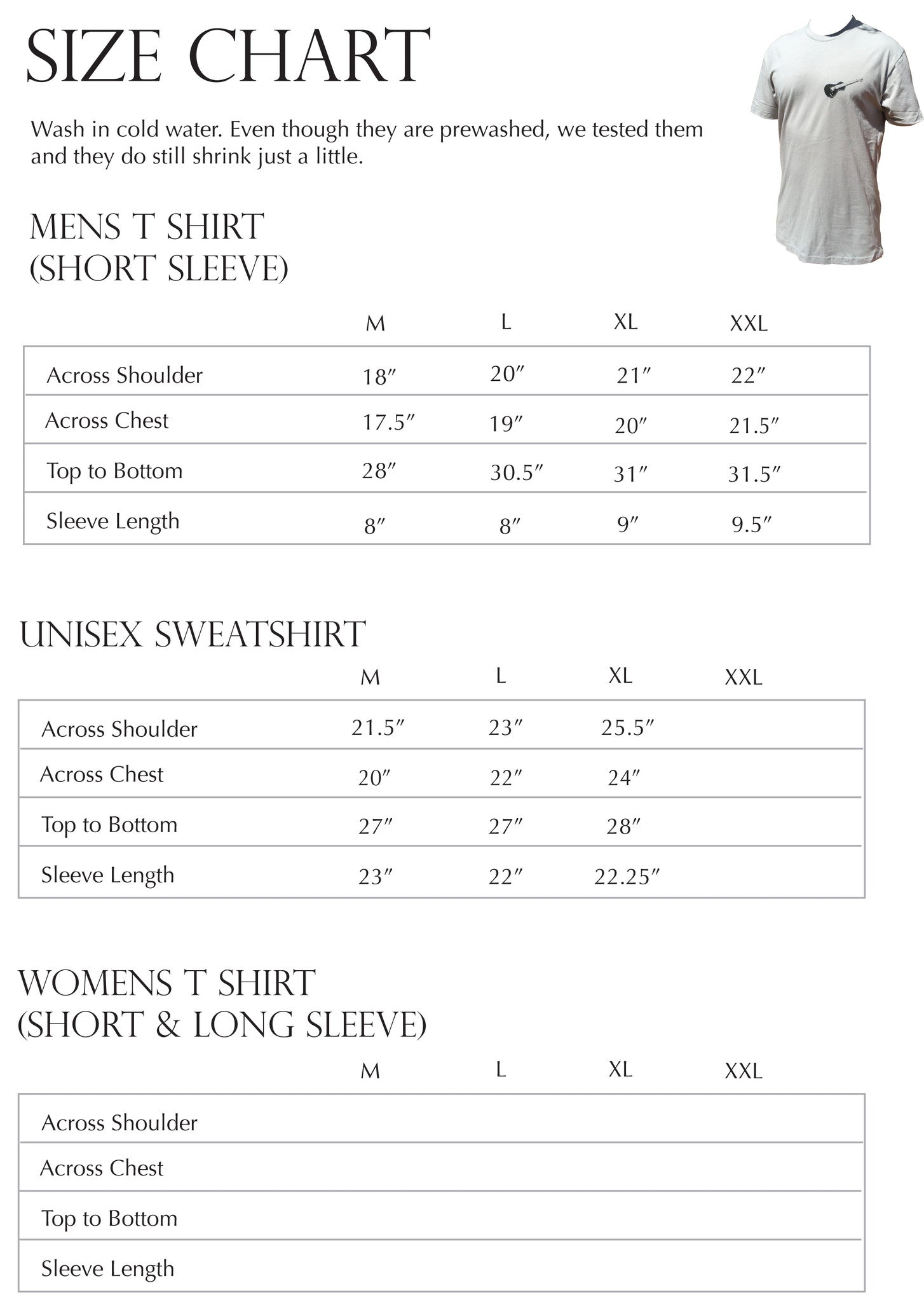 NEW Asher Guitars "The Logo" Men's 100% Cotton Premium T Shirt - Ocean Blue