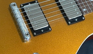Asher Electro Hawaiian Lap Steel Bridge Machined Aluminum with Flat Radius - Metric Anchors