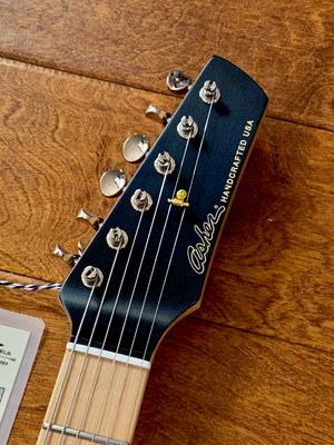SOLD 2022 Asher T Deluxe with Swamp Ash Bound Body in TV Yellow, #1273
