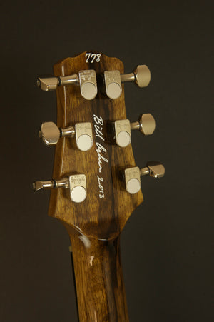 SOLD $5750.00 Asher Hollow T Deluxe Master Series Black Limba, Bolivian Rosewood, Tortoise and Sterling Silver Detail #778 MINT CONDITION