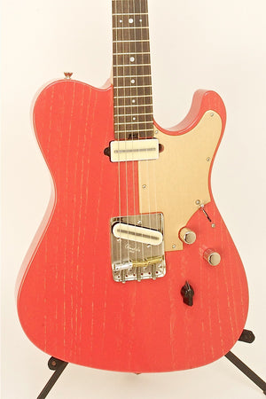 SOLD Asher T Deluxe Guitar in Red "Dog Hair" Nitro Finish, s/n 781