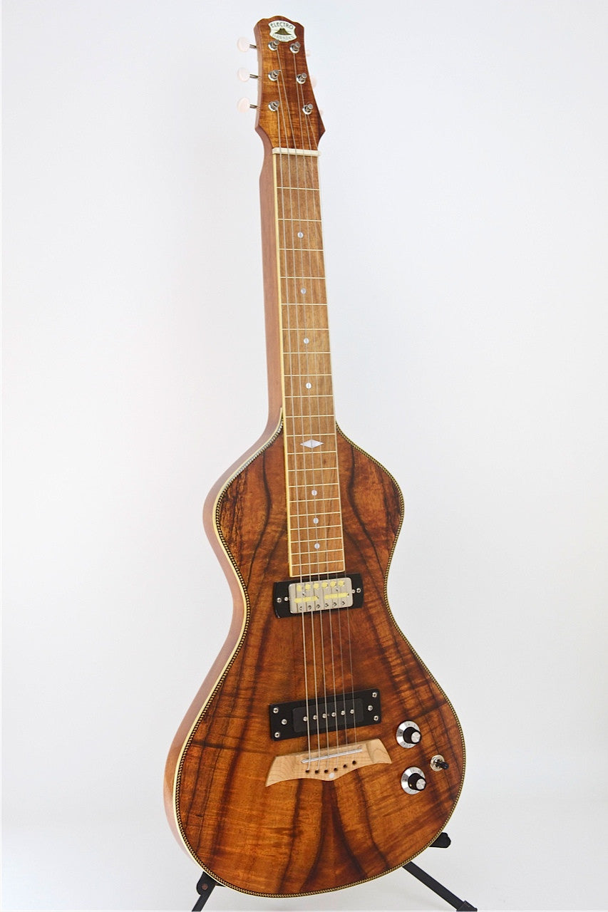 SOLD Asher Electro Hawaiian® Model I Koa Lap Steel with Gold Foil Pickups, s/n# 770