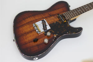 SOLD Asher 2014 Custom Shop T Deluxe ™ Guitar - Beautiful Figured Koa,  Deluxe Hardware, s/n 797